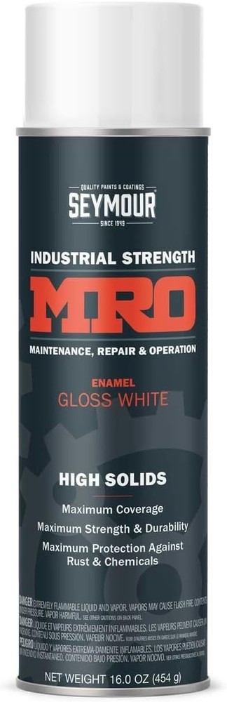 620-1413 Industrial MRO High Solids Spray Paint, Gloss White