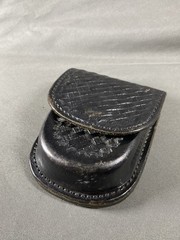 Don Hume C304 Black Basket Weave Leather Hand Cuff Duty Holster