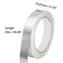 Heat Shield Tape 0.78″ x 65.6 Ft Silver Aluminum Tape