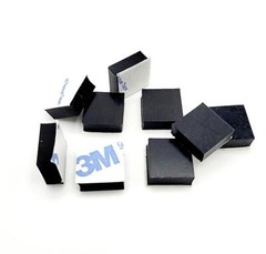 1/2″ Square Stick on Rubber Bumpers Feet 3/16″ Thick Non Slip Pads 3M 12-100P