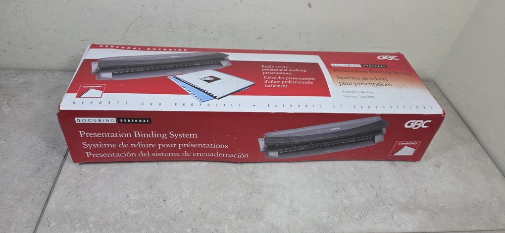 GBC Docubind Personal Presentation Binding System Machine Book Binder #7704100