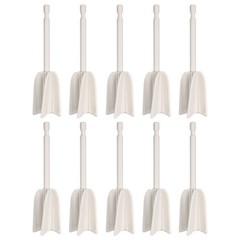 10Pcs 4.9″ ABS Plastic Silicone Resin Mixer Paddle, White