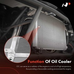 A-Premium Transmission Oil Cooler Compatible with Chevrolet Silverado 2500 HD, S
