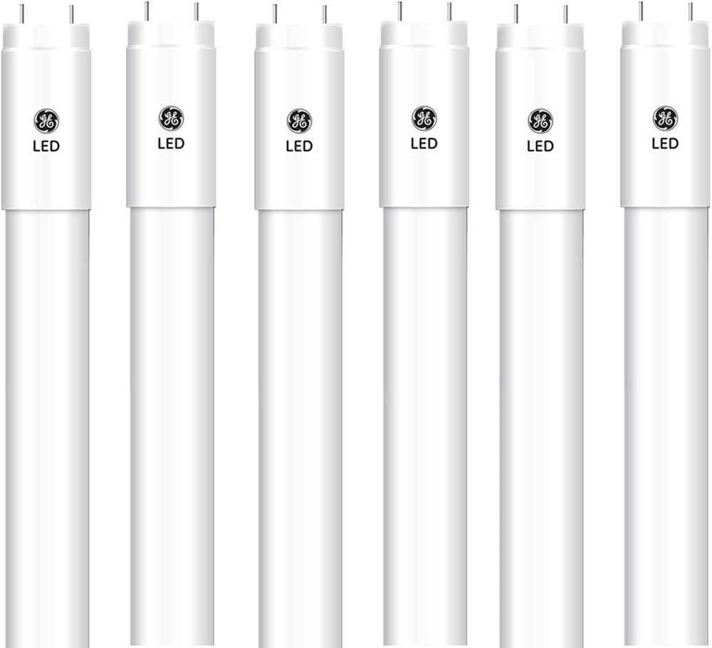 (6 tubes) GE 35911 Closet and Laundry LED T8 Linear Bulb, 48 inches, 15-Watt,