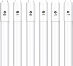(6 tubes) GE 35911 Closet and Laundry LED T8 Linear Bulb, 48 inches, 15-Watt,