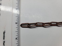 Copper plated vintage chain, 5 FT long, soldered rings.