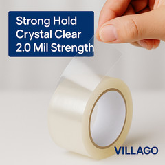 3″ x 110yd Clear Packing Tape 2.0 Mil – Box Sealing Shipping Tape | 24-72 Rolls