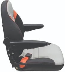 Mower Seat for Hustler Lawn Mowers – See Models Listed – w/ seatbelt and armrest