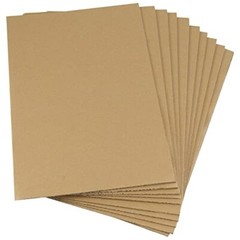50 Pack 11 x 17 Inches Corrugated Cardboard Sheets 1/8″ Thick Brown Chipboard…