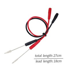 Cleqee Wire Piercing Probe Test Lead Attachment Ultra Fine Needle Automotive Ele
