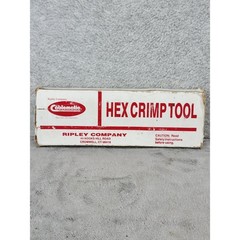 Cablematic Ripley CR 596B Hex Crimp Tool .262 .324 RG59 RG6 Coax Cable USA Made