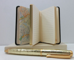 APPALACHIAN TRAIL 3×4 MINI Guide Leather Cover Notebook w Maps Info 160 Pgs NAVY