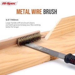 Hi-Spec 17 Piece Metal File Tool Kit Set. Mini T12 Carbon Steel Flat Half-Round