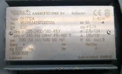 Sew Vector DTF71D4 Gear Motor 1/2 Hp 1380/1680 Rpm .37kW New See Pictures
