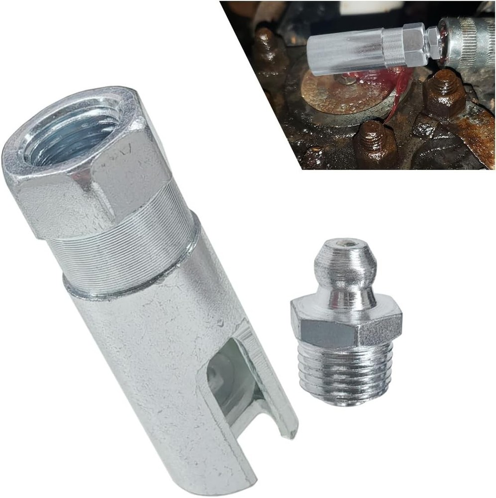 90 Degree Grease Coupler Adapter, 1/8″ NPT Right Angle Push-on Connector