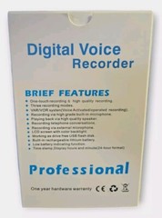 64GB Ai Voice Activated Recorder, DSP Sound Source Noise Reduction. Black