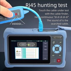 16-in-1 OTDR Optical Fiber Tester 1310/1550nm, 4.3′ Touch Screen & Event Map OLT