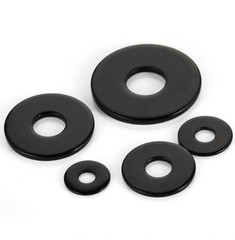 Black Carbon steel 8.8 grade Flat Washers M2 M2.5 M3 M4 M5 M6 M8 M10 M12 M14-M30