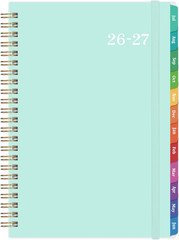 2026-2027 Academic Planner – Jul 2026-Jun 2027 Weekly & Monthly with Tabs, 6.4″x