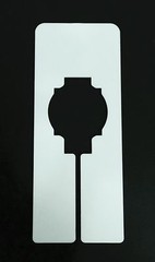 QTY: (40) BLANK PLASTIC RECTANGULAR RACK SIZE DIVIDERS FOR RETAIL CLOTHING RACKS