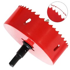 100mm/4 Hole Saw, 1.4 inch Cutting Depth HSS Bi-Metal Hole Cutter for Wood Co…