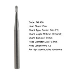 50pcs Dental Carbide Burs Round Friction Grip High Speed FG 245 330 2 4 6 8 557