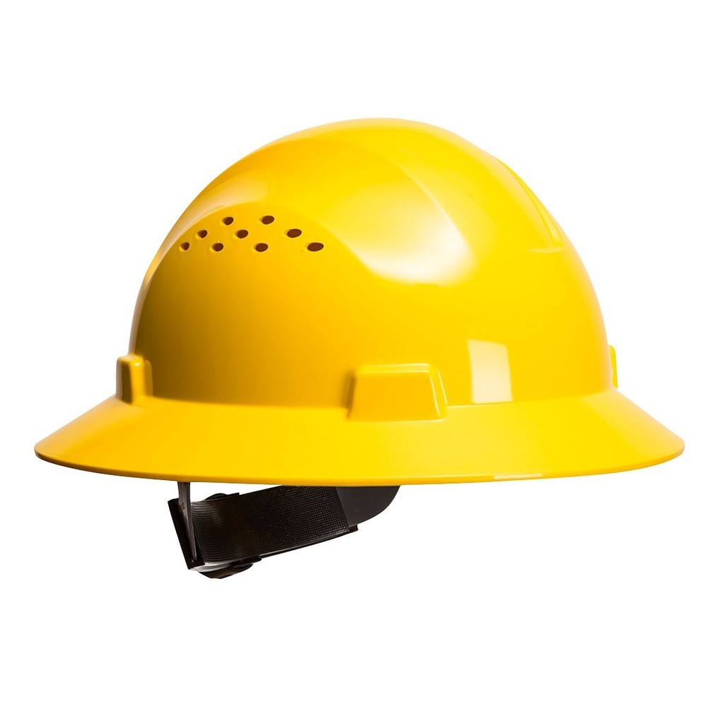 New PORTWEST Full Brim Premier Hard Hat Vented Type 1 Class C ANSI / ISEA Z89.1