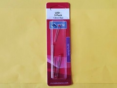 LED Red Light Bulb 1.8mm 2V 20mA 20° Angle 10 25 50 Count Emitting Diode