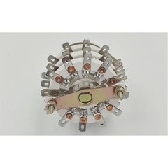 1/2/4x 9.7MM 6P5T 6 Pole 5 Throw 3 Deck Band Channel Rotary Switch Selectors
