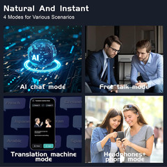 IAMJOY Language Translation Earbuds, 163 Two Way AI Translator Earbuds Language