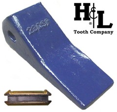 230CSP H&L Tooth Co. 23 230 Backhoe Bucket Teeth + Pin Deere Case JCB 230SP Cast