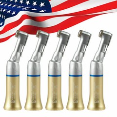 5*NSK Style Dental Low Speed Contra Angle Latch 2.35mm burs E-type GOLD good
