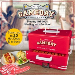 Compact Hot Dog Steamer and Multi-Appetizer Warmer – Ideal for Gatherings!