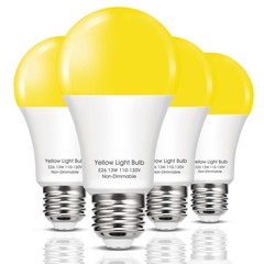 Flaspar 150W Equivalent Yellow LED Bug Light Bulbs Equivalent,