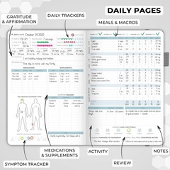 Clever Fox Medical Planner Diary Notebook Wellness Logbook Lasts 3 Months