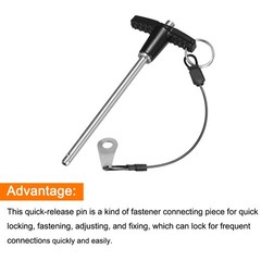 T Handle Locking Pins Push-Button Quick Release Pin with Lanyard 6mm-100mm