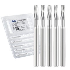 JMU Dental Carbide Burs High Speed FG Taper Fissure 5pcs/pk