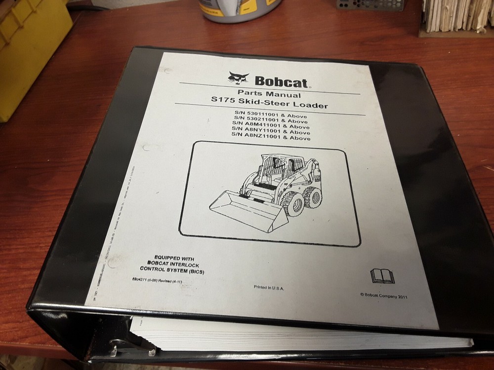 Bobcat Parts Manual S175 Skid-Steer Loader 6904271