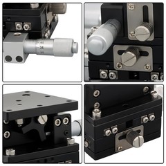 1×60×60mm XYZ 3 Axis Linear Stage Trimming Platform Bearing Tuning Sliding Table