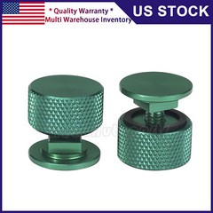 1 Pair Welding Hood (Pipeliner) Fasteners Aluminum (Green Textured Surface)