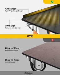 Furniture Dolly, Furniture Movers with 5 Wheels,Carbon Steel Panel Heavy Duty Do