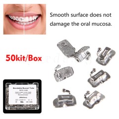 200pcs Dental Orthodontic Buccal Tube Roth 022 1st Molar Non-Convertible 50 sets