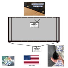 Heavy-Duty Dump Truck Mesh Tarp – Double Pocket Reinforced XTRA STRONG USA MADE