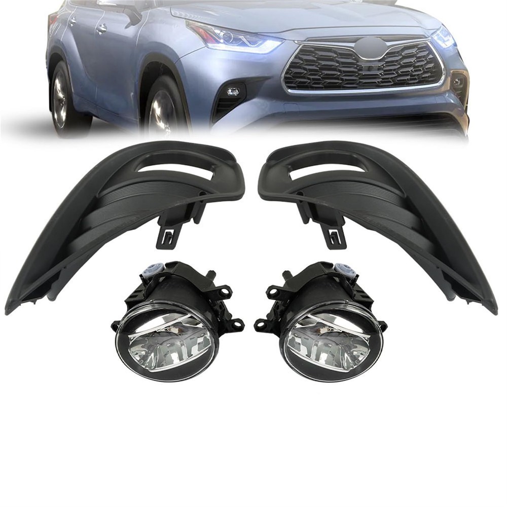 Fog Lights for Highlander Left Right with Wiring Harness 2011-2022
