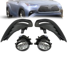 Fog Lights for Highlander Left Right with Wiring Harness 2011-2022