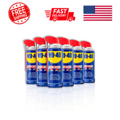 WD-40 Multi-Use Product with Smart Straw Sprays 2 Ways, 12 OZ [6-Pack]