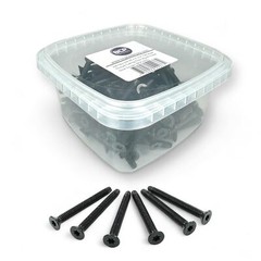 BCP Fasteners 1/4-20 x 2-1/2″ Trailer Deck Screws 100 Qty – Black Trailer Scr…