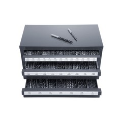 VEVOR Drill Bit Dispenser Organizer Cabinet Three-Drawer for 1/16in to 1/2in