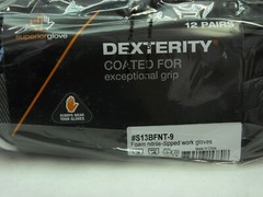 12 Pairs! Superior Dexterity Black Foam Nitrile Palm Coated Nylon Glove Size: 9