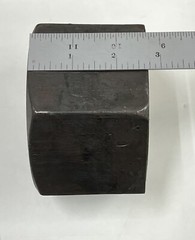 (2 PCS) 2 3/4 -4 Heavy Hex Nuts A563 2.75 -4 Large Big Huge 6.5#/ea (truck nuts)